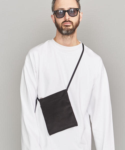 BEAUTY&YOUTH UNITED ARROWS(ビューティーアンドユースユナイテッドアローズ)の「BY ライトファブリック ミニショルダー :(ショルダーバッグ・メンズ・ブラック/その他1/ベージュ/グレー・FREE)」の14枚目の写真