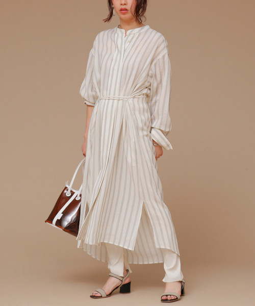 セール ワンピース ワンピース Martinique インポートストライプシャツワンピース ワンピース Martinique マルティニーク のファッション