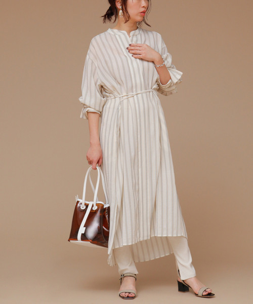 セール ワンピース ワンピース Martinique インポートストライプシャツワンピース ワンピース Martinique マルティニーク のファッション