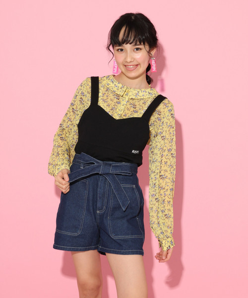 repipi armario(レピピ アルマリオ)の「ハイショクステッチリボンショーパン(デニムパンツ・キッズ・ブラック/ベージュ/ブルー・SMALL/MEDIUM/X-SMALL/LARGE)」の3枚目の写真