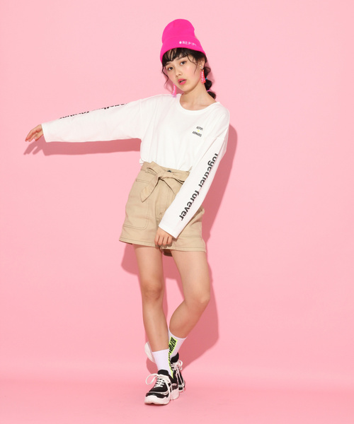 repipi armario(レピピ アルマリオ)の「ハイショクステッチリボンショーパン(デニムパンツ・キッズ・ブラック/ベージュ/ブルー・SMALL/MEDIUM/X-SMALL/LARGE)」の16枚目の写真