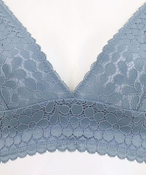 fran de lingerie（フランデランジェリー）の「ノンワイヤーブラ&ショーツセット ブラレット　軽くて楽ちん♪安定感も抜群なブラレット（ブラ&ショーツ・レディース・ブラック/レッド/オフホワイト/ピンク/セージグリーン/マスタード/グレイッシュブルー・S/M/L/XL/LL）」の18枚目の写真