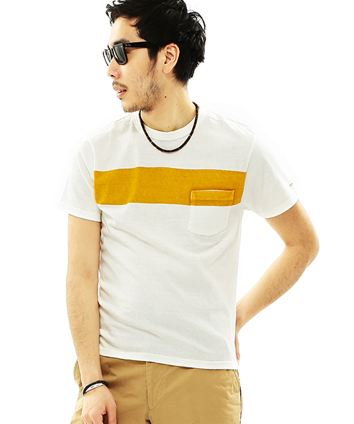 BEAMS PLUS（ビームスプラス）の「KAPTAIN SUNSHINE×BEAMS PLUS / 別注 ウエスト コースト TEE（Tシャツ/カットソー・メンズ・ホワイト/ホワイト系その他/グレー/ネイビー/ワイン/ブラック系その他/ライトブルー・LARGE/MEDIUM/SMALL/X-LARGE）」の3枚目の写真