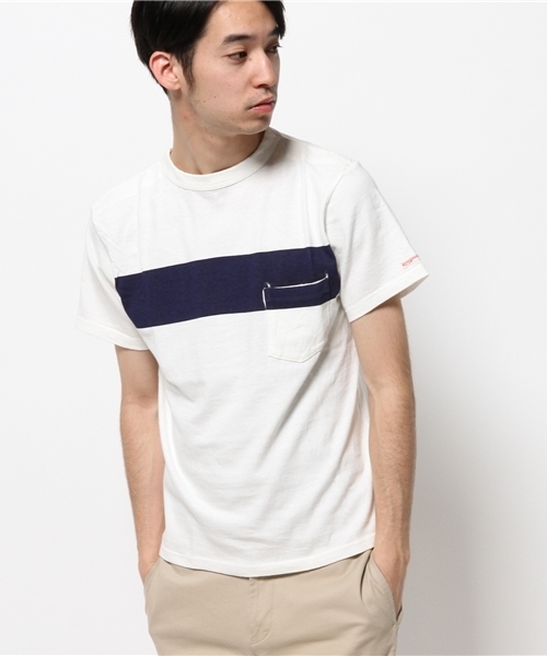 BEAMS PLUS（ビームスプラス）の「KAPTAIN SUNSHINE×BEAMS PLUS / 別注 ウエスト コースト TEE▲（Tシャツ/カットソー・メンズ・ホワイト/ホワイト系その他/グレー/ワイン/ネイビー/ブラック系その他/ライトブルー/カーキ/ブラック/オレンジ/グリーン・LARGE/SMALL/MEDIUM/X-LARGE/ONE SIZE）」の16枚目の写真