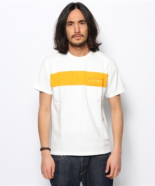 BEAMS PLUS（ビームスプラス）の「KAPTAIN SUNSHINE×BEAMS PLUS / 別注 ウエスト コースト TEE▲（Tシャツ/カットソー・メンズ・ホワイト/ホワイト系その他/グレー/ワイン/ネイビー/ブラック系その他/ライトブルー/カーキ/ブラック/オレンジ/グリーン・LARGE/SMALL/MEDIUM/X-LARGE/ONE SIZE）」の5枚目の写真