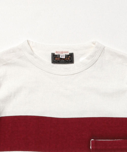 BEAMS PLUS（ビームスプラス）の「KAPTAIN SUNSHINE×BEAMS PLUS / 別注 ウエスト コースト TEE（Tシャツ/カットソー・メンズ・ホワイト/ホワイト系その他/グレー/ネイビー/ワイン/ブラック系その他/ライトブルー・LARGE/MEDIUM/SMALL/X-LARGE）」の9枚目の写真