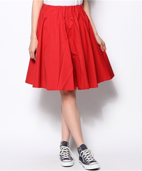 Kastane（カスタネ）の「【Kastane】Wタックステッチスカート（スカート・レディース・グレー/オフホワイト/ネイビー/レッド・FREE）」の6枚目の写真