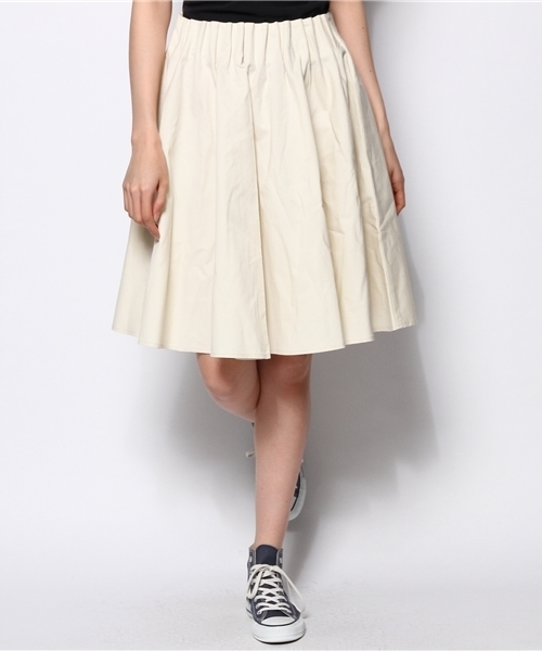 Kastane（カスタネ）の「【Kastane】Wタックステッチスカート（スカート・レディース・グレー/オフホワイト/ネイビー/レッド・FREE）」の7枚目の写真