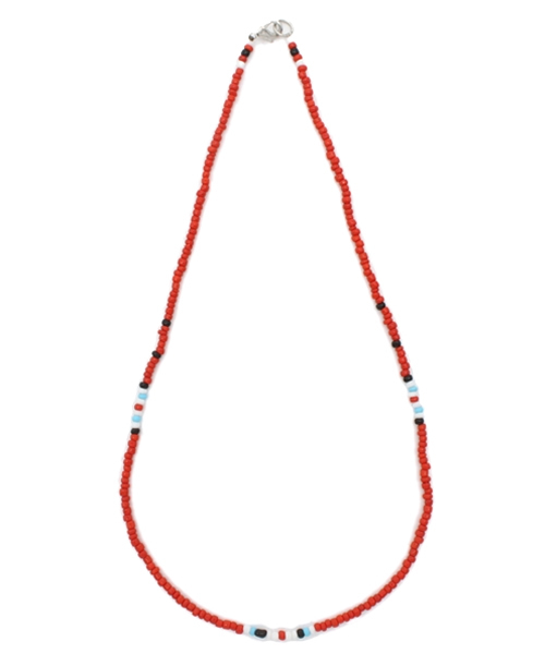 CIAOPANIC（チャオパニック）の「【Amina】　プリミティネックレス（ネックレス・レディース・ターコイズブルー/ホワイト/レッド/ブラック/ブルー・FREE）」の5枚目の写真