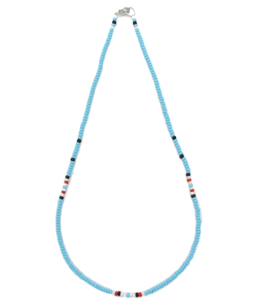 CIAOPANIC（チャオパニック）の「【Amina】　プリミティネックレス（ネックレス・レディース・ターコイズブルー/ホワイト/レッド/ブラック/ブルー・FREE）」の4枚目の写真