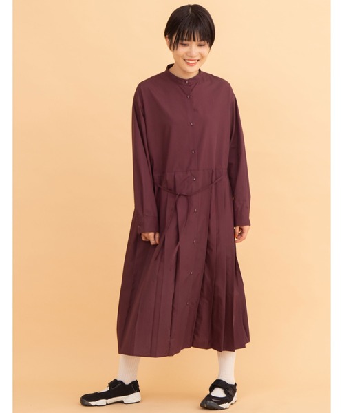 POU DOU DOU（プードゥドゥ）の「プリーツシャツワンピース  