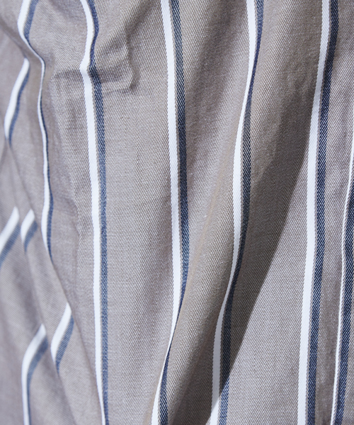 ABAHOUSE GRAY(アバハウスグレイ)の「【展開店舗限定】バンドカラーストライプシャツ(シャツ/ブラウス・メンズ・ホワイト/ベージュ/カーキ・46/48/50)」の16枚目の写真