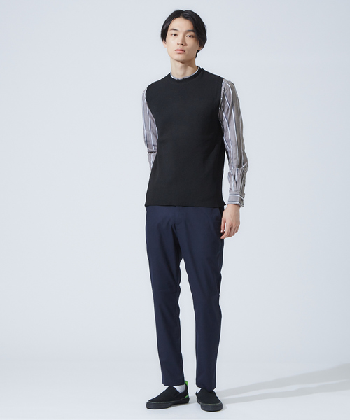 ABAHOUSE GRAY(アバハウスグレイ)の「【展開店舗限定】バンドカラーストライプシャツ(シャツ/ブラウス・メンズ・ホワイト/ベージュ/カーキ・46/48/50)」の10枚目の写真