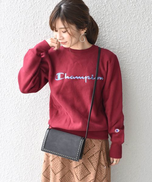 Champion クルーネックプルオーバー パーカー Champion チャンピオン のファッション パーカー For トップス セール 新作からsaleアイテム等お得な商品満載