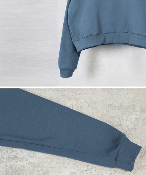 reca（レカ）の「ロングスリーブ裏起毛スシンプルウェット（スウェット・レディース・ブラック/モカ/ホワイト系その他/ブルー系その他・FREE）」の20枚目の写真