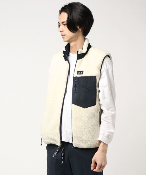 TAION(タイオン)の「【TAION】タイオン BOA REVERSIBLE DOWN BEST(ダウンベスト・メンズ・ブラック/ネイビー/カーキ・MEDIUM/LARGE/X-LARGE)」の1枚目の写真