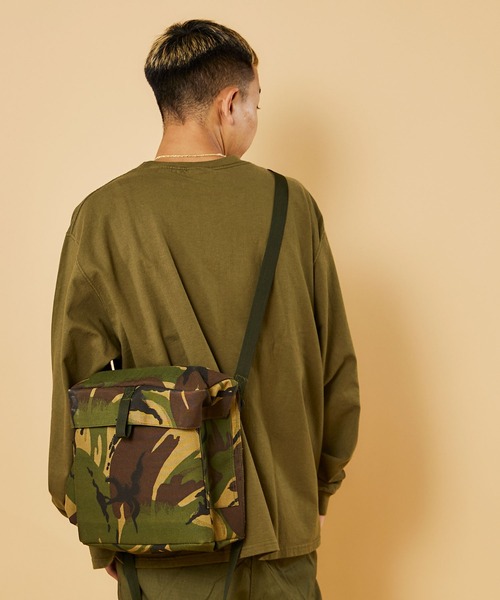 MILITARY(ミリタリー)の「BRITISH MILITARY HAVERSACK / ブリティッシュ ミリタリーハバーサック(ショルダーバッグ・メンズ・カモフラージュ・ONE SIZE)」の3枚目の写真