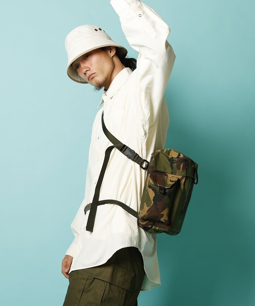 MILITARY(ミリタリー)の「BRITISH MILITARY HAVERSACK / ブリティッシュ ミリタリーハバーサック(ショルダーバッグ・メンズ・カモフラージュ・ONE SIZE)」の6枚目の写真