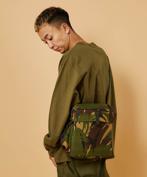 MILITARY(ミリタリー)の「BRITISH MILITARY HAVERSACK / ブリティッシュ ミリタリーハバーサック(ショルダーバッグ・メンズ・カモフラージュ・ONE SIZE)」の4枚目の写真
