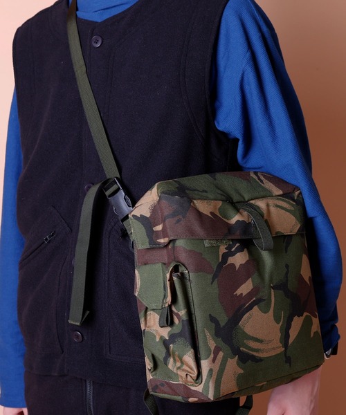 MILITARY(ミリタリー)の「BRITISH MILITARY HAVERSACK / ブリティッシュ ミリタリーハバーサック(ショルダーバッグ・メンズ・カモフラージュ・ONE SIZE)」の10枚目の写真
