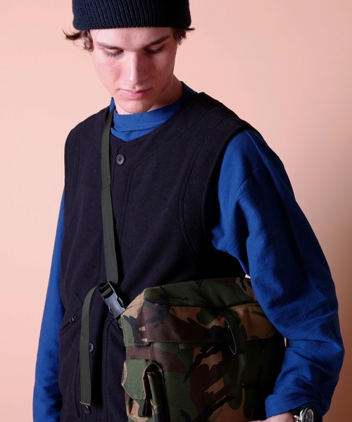 MILITARY(ミリタリー)の「BRITISH MILITARY HAVERSACK / ブリティッシュ ミリタリーハバーサック(ショルダーバッグ・メンズ・カモフラージュ・ONE SIZE)」の9枚目の写真