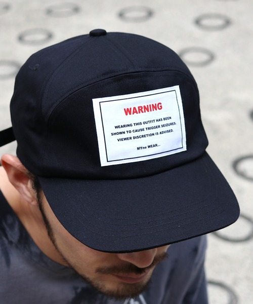 MYne（マイン）の「MYne マイン / WARNING cap ロゴキャップ