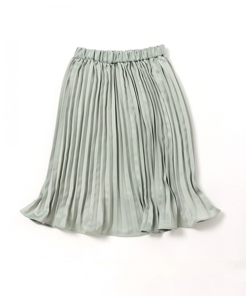 BAYFLOW（ベイフロー）の「[KIDS]サテンプリーツスカート（スカート・キッズ・モカ/ライトグリーン・MEDIUM/LARGE/XX-LARGE/X-LARGE）」の9枚目の写真