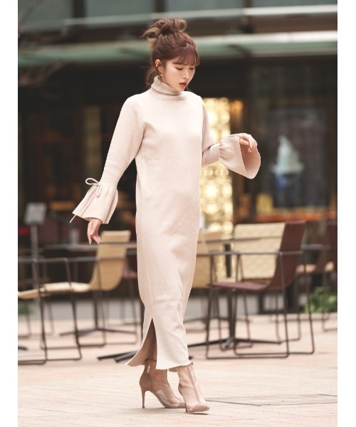 Darich（ダーリッチ）の「フレアスリーブニットワンピ（ワンピース 