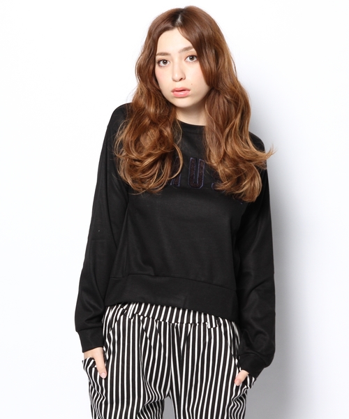 JENEVIEVE(ジュヌヴィエーヴ)の「AMUSEスウェット(スウェット・レディース・ホワイト/グレー/ブラック・1)」の2枚目の写真