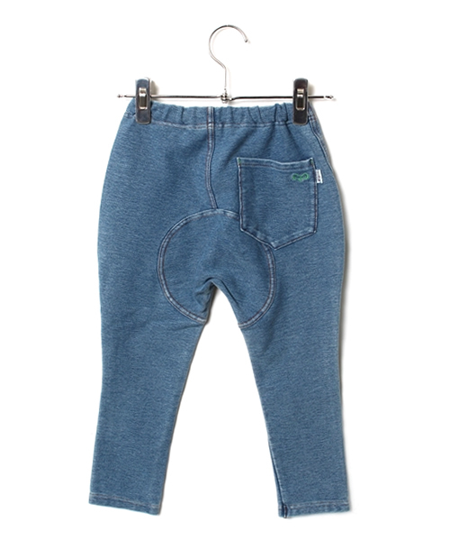 One deux boo(ワンドゥーブー)の「なんちゃってパンツ(その他パンツ・キッズ・ライトインディゴブルー・110/130/140/100/120)」の2枚目の写真