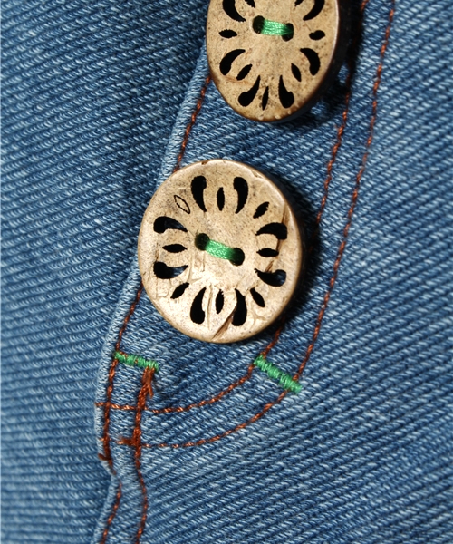 One deux boo(ワンドゥーブー)の「なんちゃってパンツ(その他パンツ・キッズ・ライトインディゴブルー・110/130/140/100/120)」の6枚目の写真