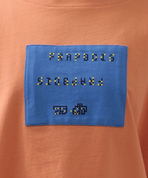 FRAPBOIS(フラボア)の「パウディーT カットソー(Tシャツ/カットソー・レディース・オレンジ系その他/ブラック/ホワイト・1/2)」の9枚目の写真