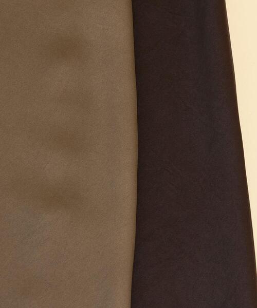 BEAUTY&YOUTH UNITED ARROWS（ビューティーアンドユースユナイテッドアローズ）の「BY∴ サテンキャミソールマキシワンピース -ウォッシャブル- ◆（ワンピース・レディース・ブラック/ダークブラウン・M/S）」の7枚目の写真