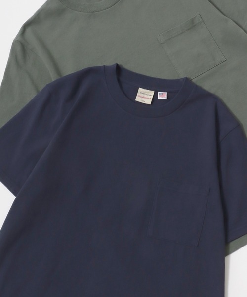 Goodwear（グッドウェア）の「Goodwear/グッドウェア USAコットン 無地 ポケット クルーネック 半袖Tシャツ/レディース メンズ（Tシャツ/カットソー・メンズ・ホワイト/ブラック/ベージュ/ブラウン/カーキ/グリーン/グレイッシュベージュ/グレー/ダークグリーン/グレイッシュブルー/ネイビー/チャコール/ライトピンク・M/L/XL）」の11枚目の写真