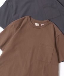 Goodwear/グッドウェア USAコットン 無地 ポケット クルーネック 半袖Tシャツ/レディース メンズ