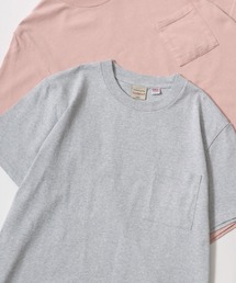Goodwear/グッドウェア USAコットン 無地 ポケット クルーネック 半袖Tシャツ/レディース メンズ
