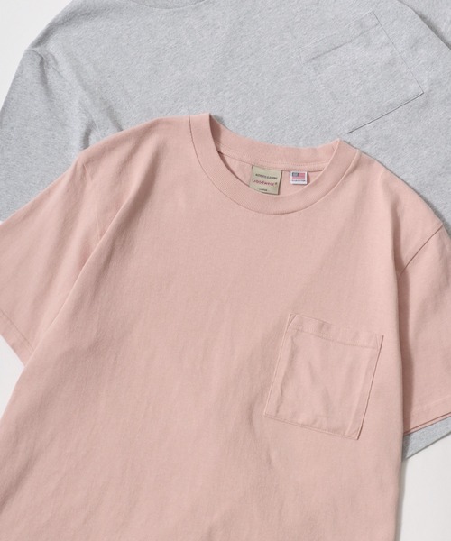 Goodwear（グッドウェア）の「Goodwear/グッドウェア USAコットン 無地 ポケット クルーネック 半袖Tシャツ/レディース メンズ（Tシャツ/カットソー・メンズ・ホワイト/ブラック/ベージュ/ブラウン/カーキ/グリーン/グレイッシュベージュ/グレー/ダークグリーン/グレイッシュブルー/ネイビー/チャコール/ライトピンク・M/L/XL）」の13枚目の写真