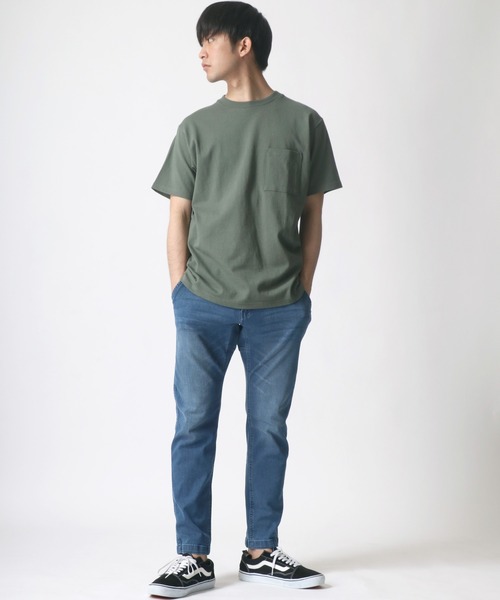 Goodwear（グッドウェア）の「Goodwear/グッドウェア USAコットン 無地 ポケット クルーネック 半袖Tシャツ/レディース メンズ（Tシャツ/カットソー・メンズ・ホワイト/ブラック/ベージュ/ブラウン/カーキ/グリーン/グレイッシュベージュ/グレー/ダークグリーン/グレイッシュブルー/ネイビー/チャコール/ライトピンク・M/L/XL）」の19枚目の写真