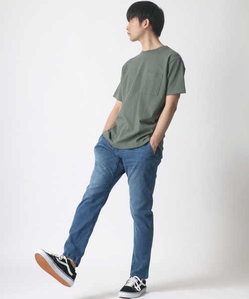 Goodwear（グッドウェア）の「Goodwear/グッドウェア USAコットン 無地 ポケット クルーネック 半袖Tシャツ/レディース メンズ（Tシャツ/カットソー・メンズ・ホワイト/ブラック/ベージュ/ブラウン/カーキ/グリーン/グレイッシュベージュ/グレー/ダークグリーン/グレイッシュブルー/ネイビー/チャコール/ライトピンク・M/L/XL）」の20枚目の写真