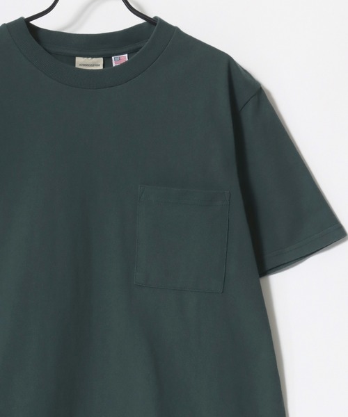Goodwear（グッドウェア）の「Goodwear/グッドウェア USAコットン 無地 ポケット クルーネック 半袖Tシャツ/レディース メンズ（Tシャツ/カットソー・メンズ・ホワイト/ブラック/ベージュ/ブラウン/カーキ/グリーン/グレイッシュベージュ/グレー/ダークグリーン/グレイッシュブルー/ネイビー/チャコール/ライトピンク/チャコールグレー・M/L/XL）」の22枚目の写真