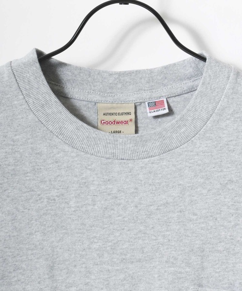 Goodwear（グッドウェア）の「Goodwear/グッドウェア USAコットン 無地 ポケット クルーネック 半袖Tシャツ/レディース メンズ（Tシャツ/カットソー・メンズ・ホワイト/ブラック/ベージュ/ブラウン/カーキ/グリーン/グレイッシュベージュ/グレー/ダークグリーン/グレイッシュブルー/ネイビー/チャコール/ライトピンク/チャコールグレー・M/L/XL）」の21枚目の写真