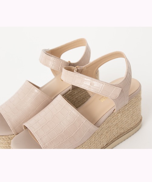 one after another NICE CLAUP（ワンアフターアナザーナイスクラップ）の「ジュート厚底サンダル（サンダル・レディース・ブラック/ブルーグレー/ピンクベージュ・SMALL/MEDIUM/LARGE）」の5枚目の写真