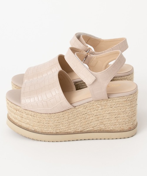 one after another NICE CLAUP（ワンアフターアナザーナイスクラップ）の「ジュート厚底サンダル（サンダル・レディース・ブラック/ブルーグレー/ピンクベージュ・SMALL/MEDIUM/LARGE）」の8枚目の写真