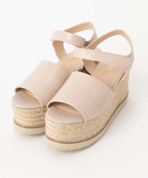 one after another NICE CLAUP（ワンアフターアナザーナイスクラップ）の「ジュート厚底サンダル（サンダル・レディース・ブラック/ブルーグレー/ピンクベージュ・SMALL/MEDIUM/LARGE）」の9枚目の写真