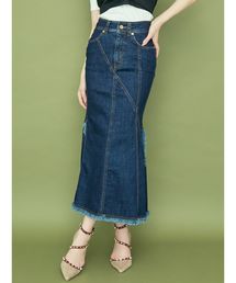 RESEXXY | バイカラーステッチデニムスカート(デニムスカート)