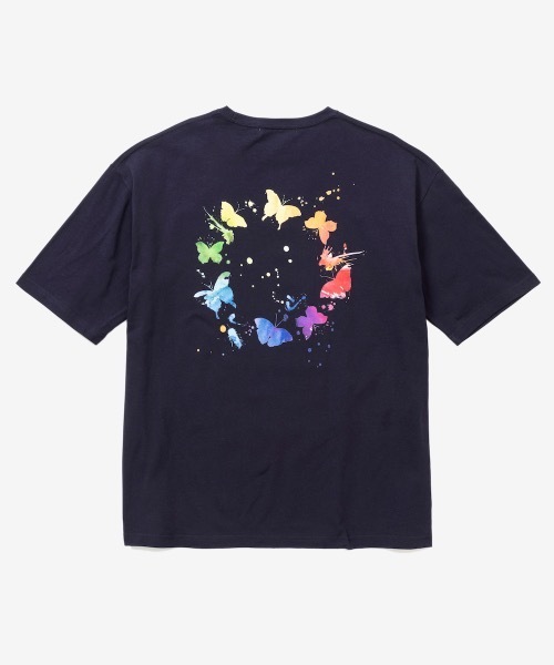 rehacer(レアセル)の「rehacer : Pale Drip on Wide Body /ペールドリップ オン ワイドボディー(Tシャツ/カットソー・メンズ・ホワイト/ブラック/ネイビー/グレー・SMALL/MEDIUM/LARGE/X-LARGE)」の4枚目の写真