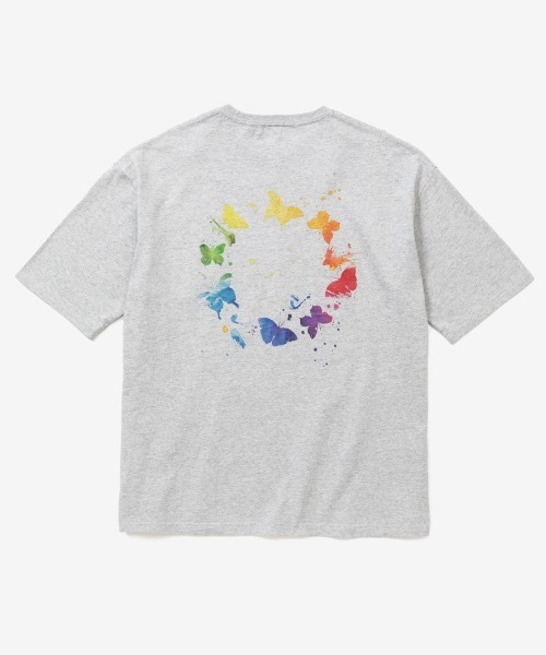 rehacer(レアセル)の「rehacer : Pale Drip on Wide Body /ペールドリップ オン ワイドボディー(Tシャツ/カットソー・メンズ・ホワイト/ブラック/ネイビー/グレー・SMALL/MEDIUM/LARGE/X-LARGE)」の3枚目の写真