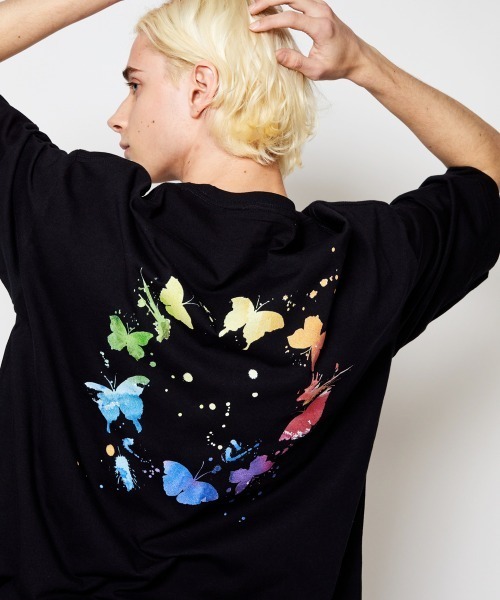 rehacer(レアセル)の「rehacer : Pale Drip on Wide Body /ペールドリップ オン ワイドボディー(Tシャツ/カットソー・メンズ・ホワイト/ブラック/ネイビー/グレー・SMALL/MEDIUM/LARGE/X-LARGE)」の2枚目の写真