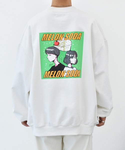 Perushu（ペルーシュ）の「yutayunoki × Perushu ヘビーウェイトコラボスウェット（スウェット・メンズ・ホワイト/ブラック/パープル/オフホワイト/モスグリーン/ホワイト系その他・SMALL/MEDIUM/LARGE）」の3枚目の写真