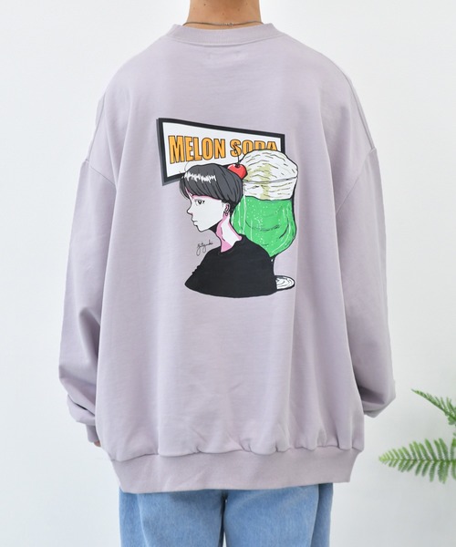 Perushu（ペルーシュ）の「yutayunoki × Perushu ヘビーウェイトコラボスウェット（スウェット・メンズ・ホワイト/ブラック/パープル/オフホワイト/モスグリーン/ホワイト系その他・SMALL/MEDIUM/LARGE）」の6枚目の写真